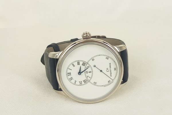 回收明星款雅克德罗大秒针手表 如何辨别名表回收店是否正规