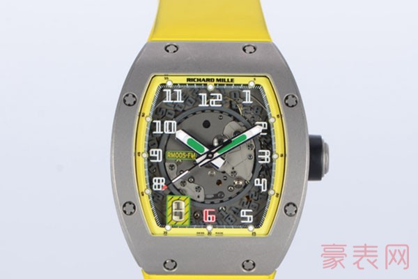 理查德米尔RM005-FELIPE MASSA手表柠檬黄色