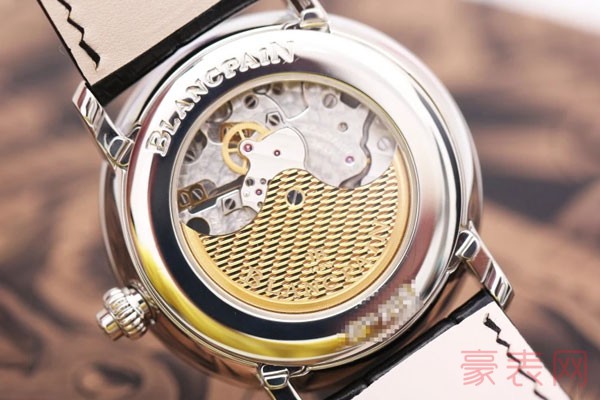二手宝珀经典全历显示功能手表的表背展示