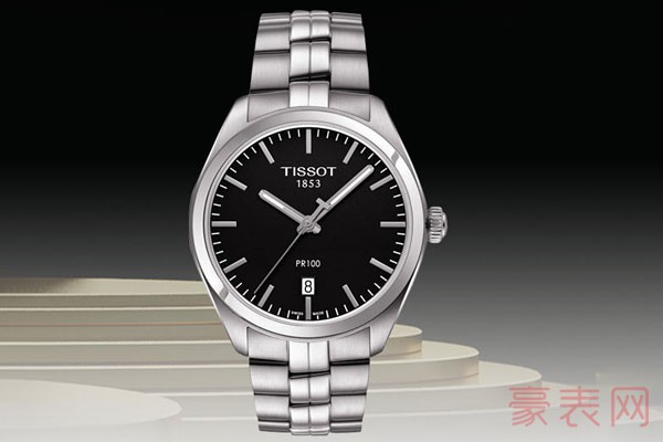 二手天梭PR100系列T101.410.11.051.00手表的外观展示