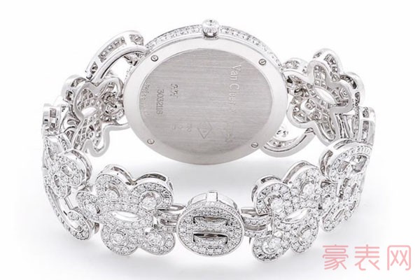 梵克雅宝高级珠宝腕表系列石英女表钻石镶钻表带