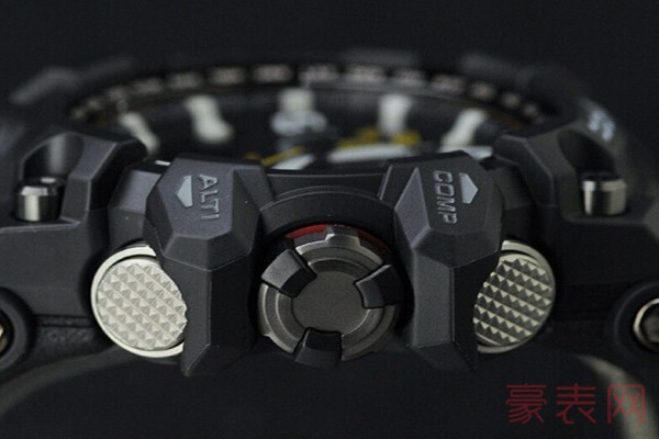 二手准新品卡西欧G-SHOCK系列GWG-1000-1A3手表侧面展示