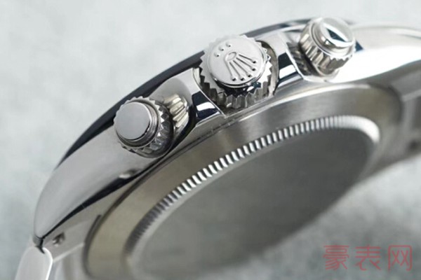 二手95新劳力士宇宙计型迪通拿系列116500LN白盘熊猫迪手表侧面展示