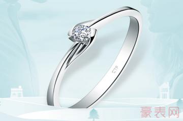 周大福3万块的钻石戒指回收能卖多少钱