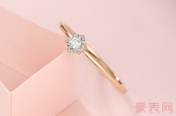 金大福的钻石戒指回收能卖多少钱