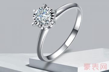 新买的钻石戒指转卖出去回收能卖多少钱